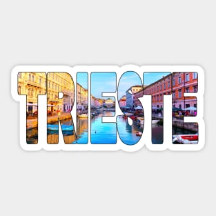 TRIESTE -  Italy Grand Canal Sunset Sticker